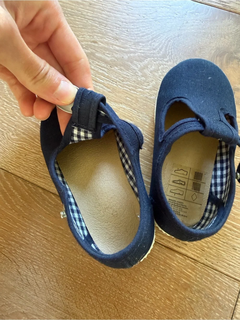 Pepa London baby T bar Canvas Shoes